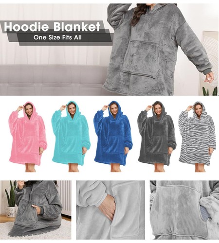 Oversized adult hoodie blanket - oversized,